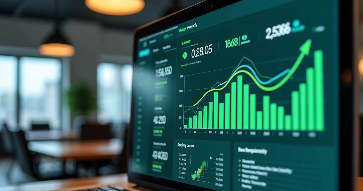 Dashboard mostrando crescimento consistente de vendas pelo WhatsApp 