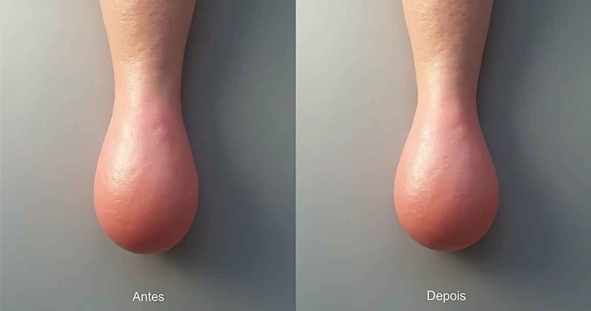 Comparativo antes e depois do preenchimento peniano com ácido hialurônico