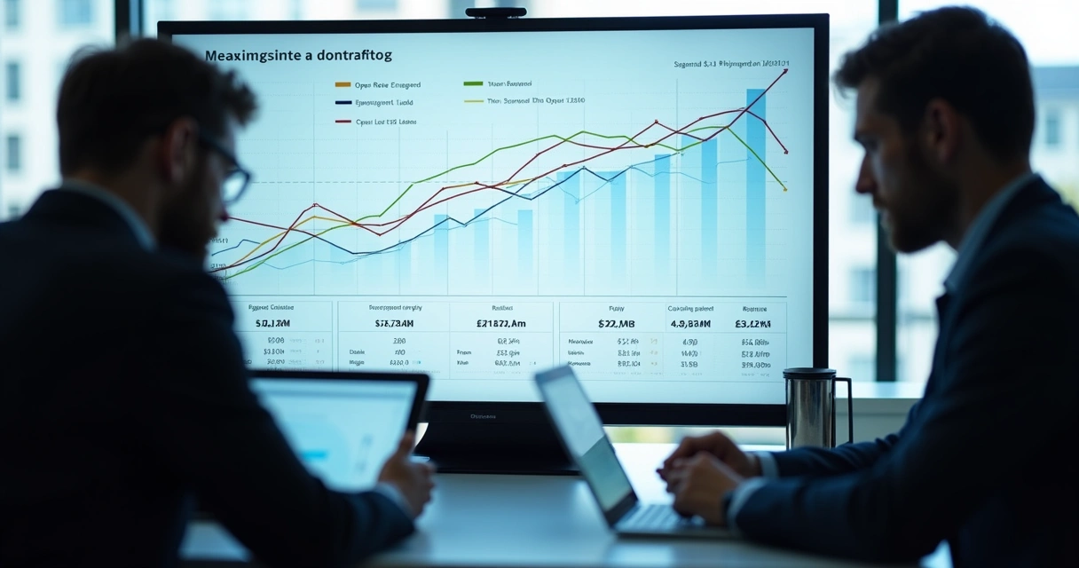Gráficos de resultados de campanha de mailing B2B segmentada por cargo. 