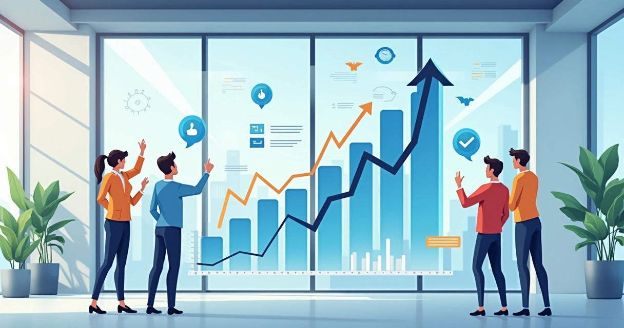 Equipe de comunicação comemorando resultado positivo por ações rápidas