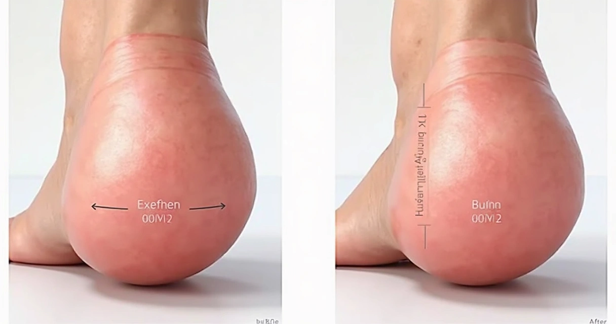 Comparação visual antes e depois de preenchimento peniano, focando diferença de tamanho
