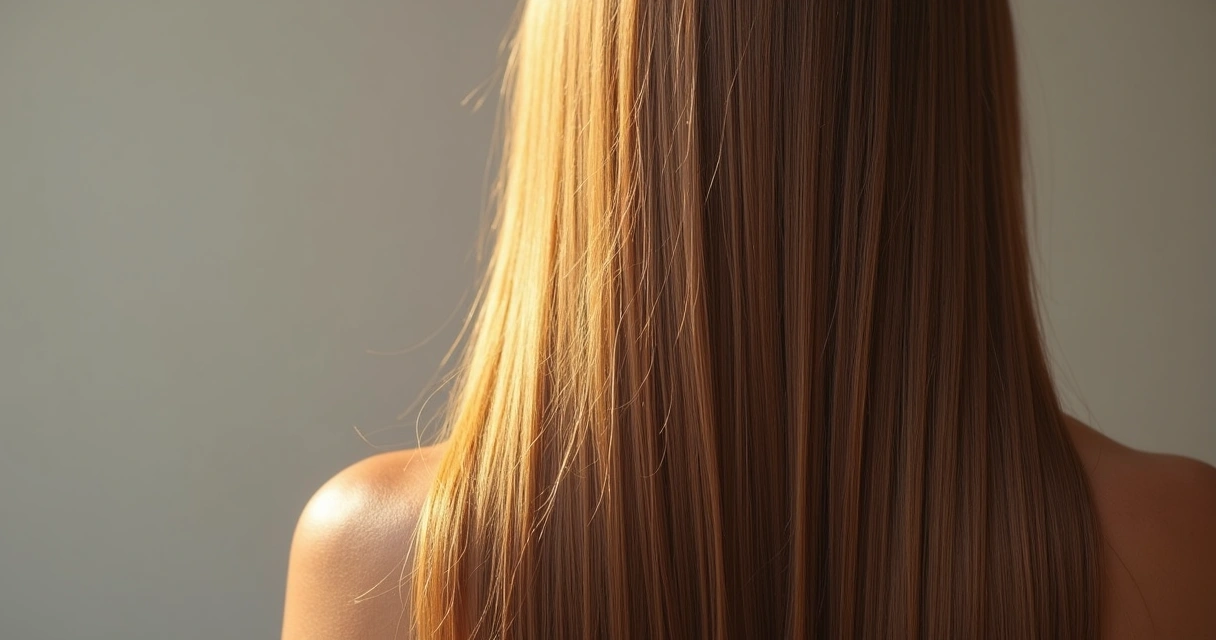 Cabelo longo brilhante após gloss hair 