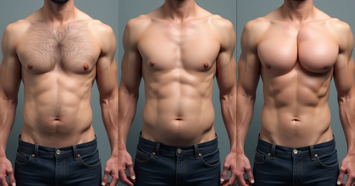 Resultados visíveis de aumento peniano em paciente masculino 