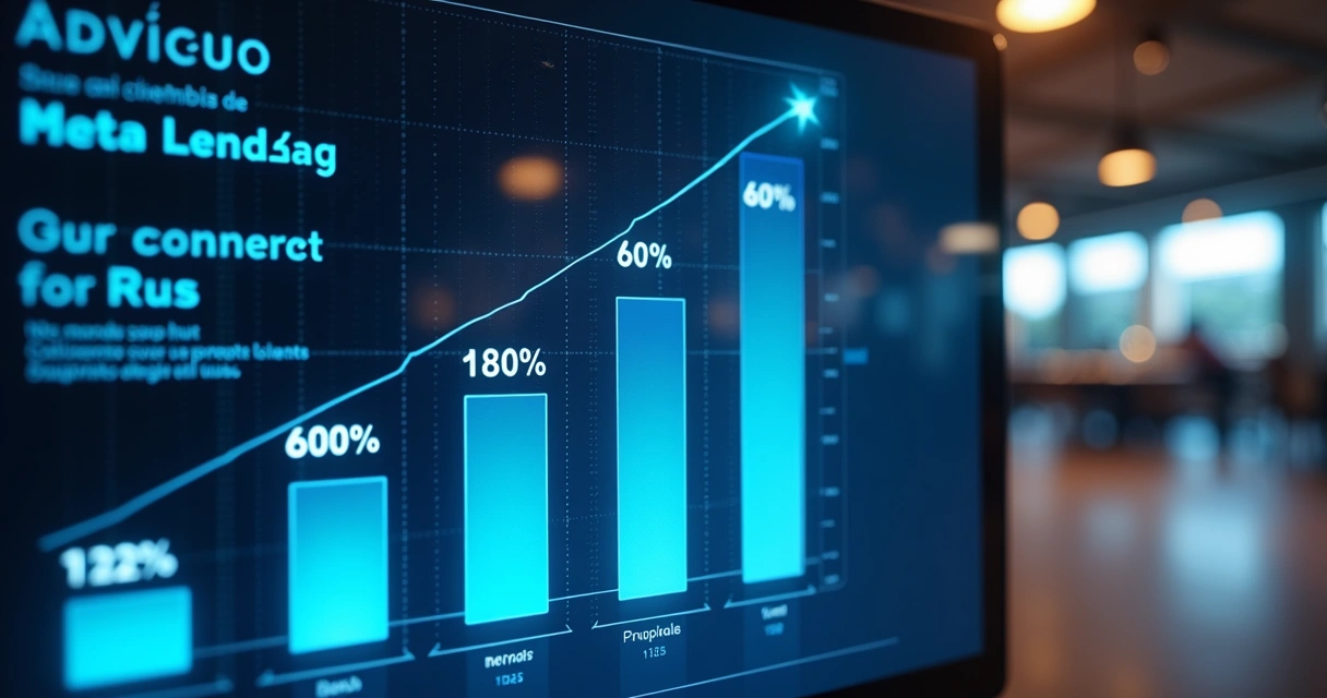 Gráfico de crescimento em ticket médio e base de clientes BPO 