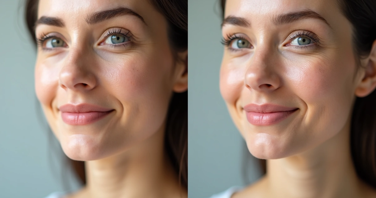 Resultados com fios de PDO na expressão facial feminina 
