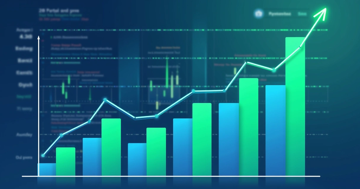 Gráfico mostrando aumento de conversão e redução do tempo de busca em portal B2B após busca inteligente 