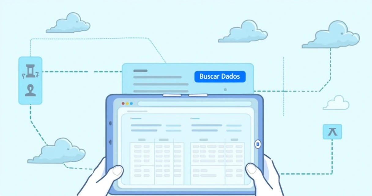 Exemplo de app mostrando resultado de consulta do Power BI 