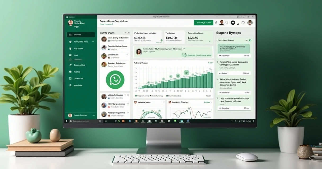 Tela de resumo automático de conversas do WhatsApp 