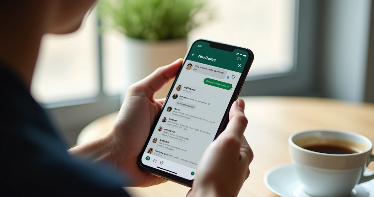 Resumo de feedbacks sendo visualizado no WhatsApp 
