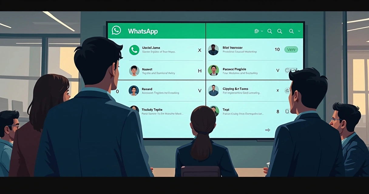 Dashboard de IA resumindo conversas em grupo WhatsApp