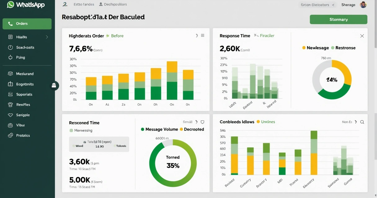 Resumo visual de pedidos recebidos por automação em restaurante 