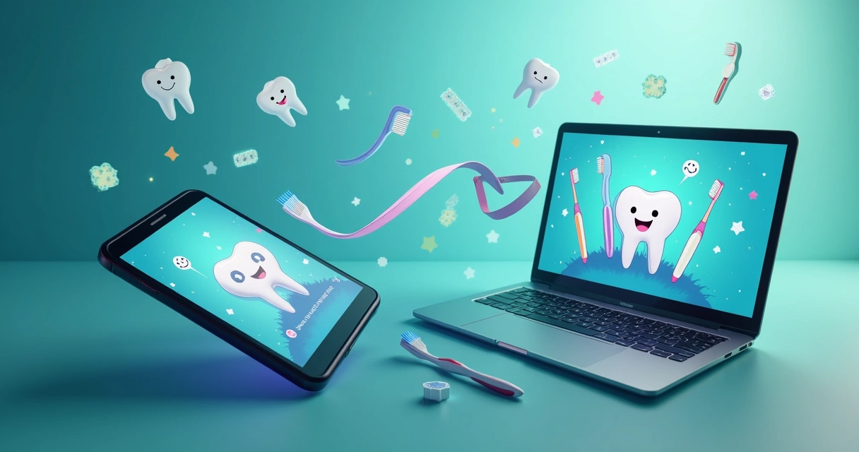 Conceito visual de retargeting no Facebook para clínica odontológica