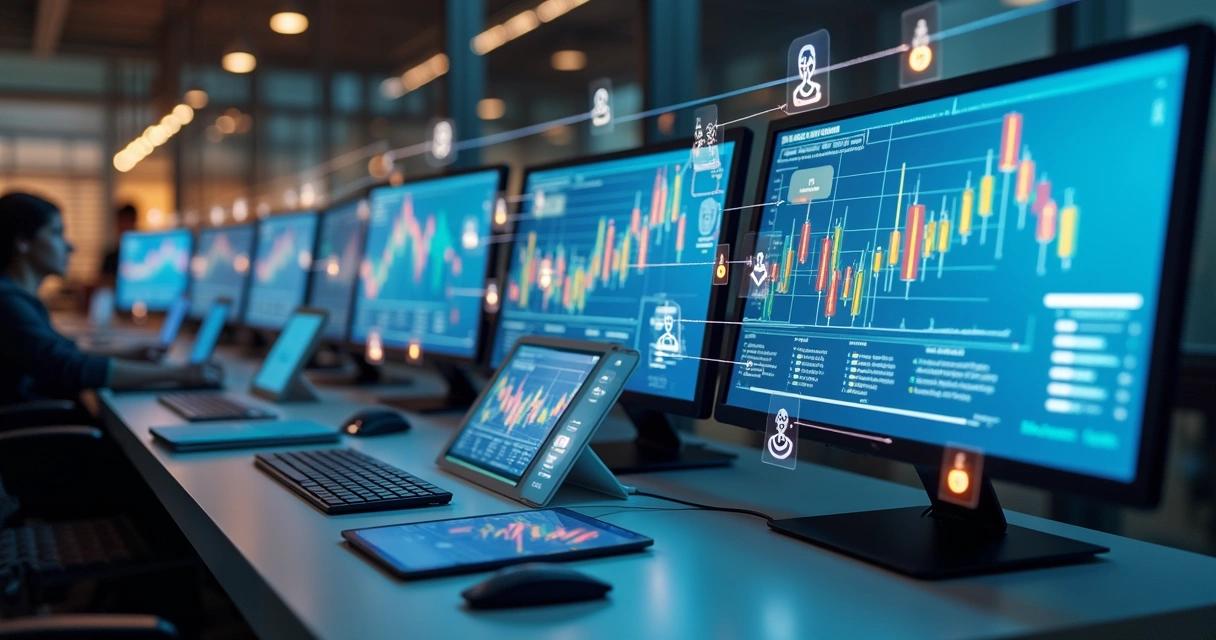 Telas de computador com listas de visitantes anônimos identificados 