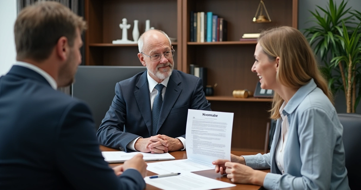 Advogado especialista em saúde em reunião com paciente 