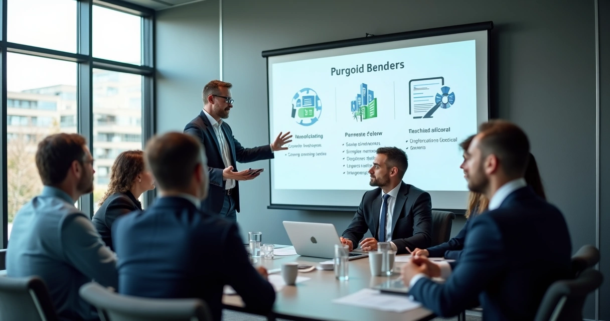 Apresentação de proposta comercial para executivos de TI e negócios 