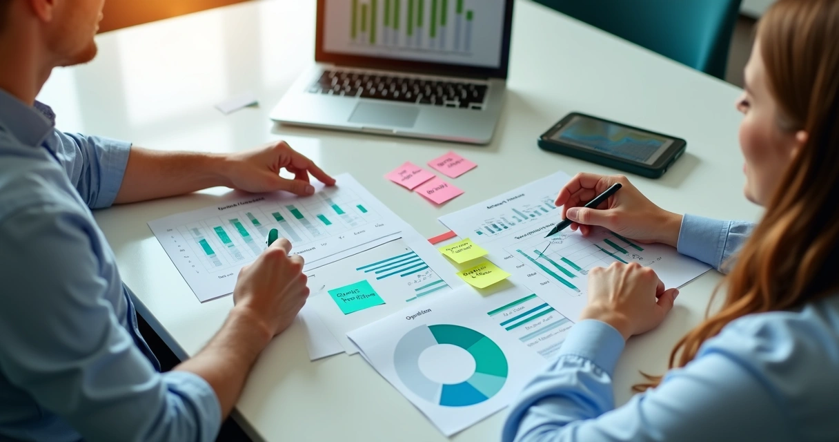 Reunião comercial com dados e respostas a objeções