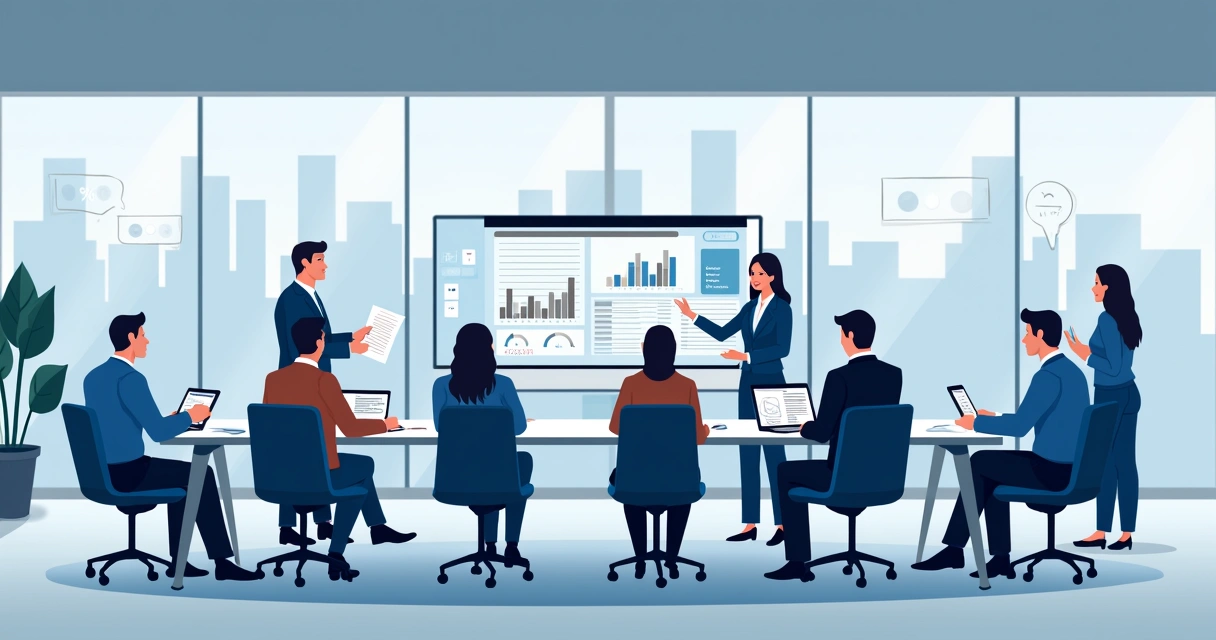 Equipe reunida fazendo planejamento de comunicação institucional