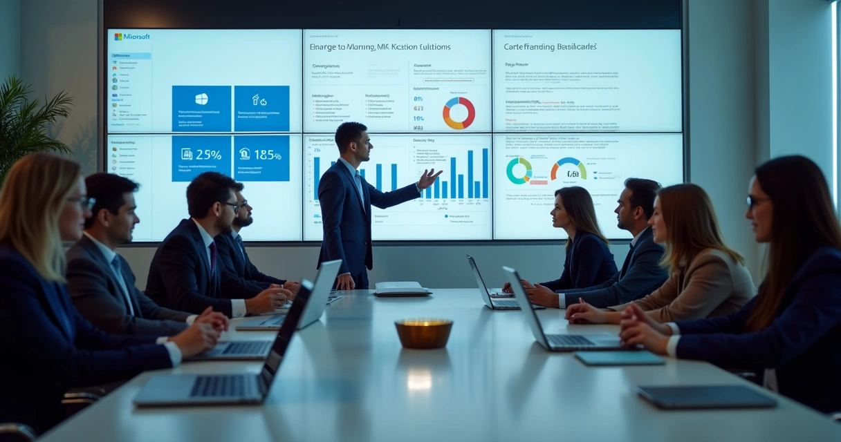 Consultores de tecnologia em reunião com cliente empresarial 