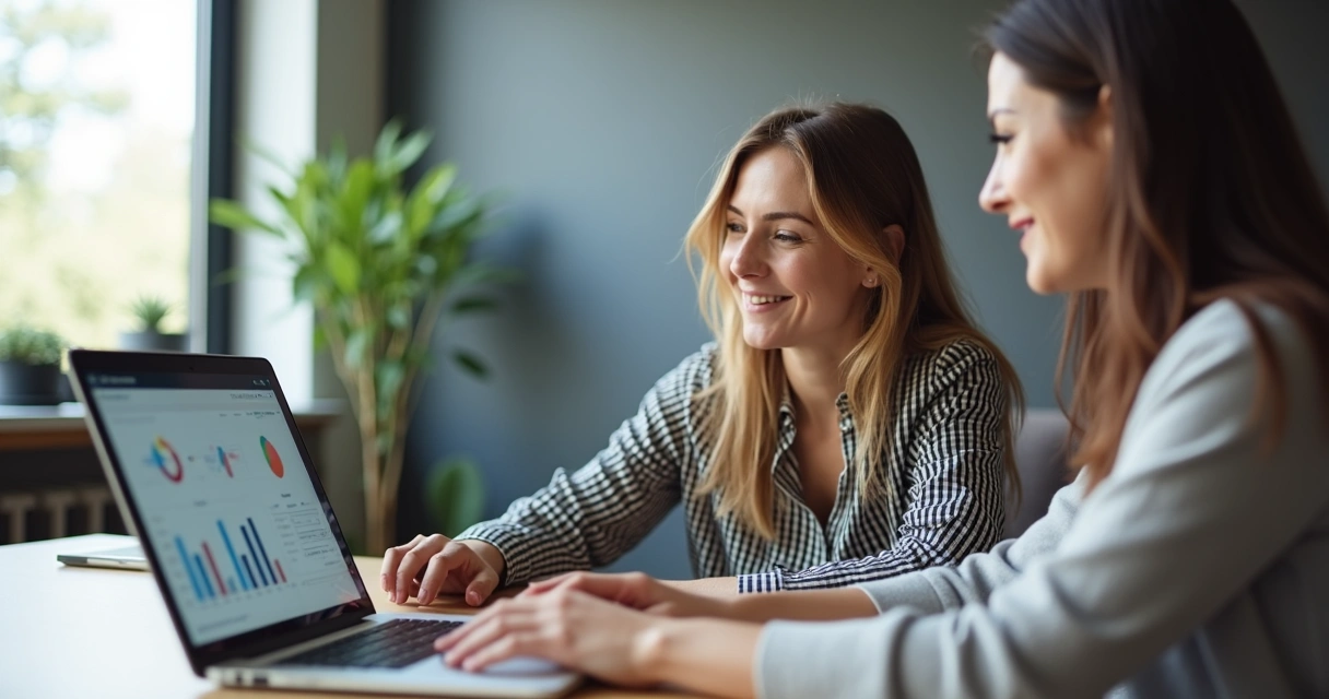 Reunião entre gestor e cliente para acompanhamento de sucesso 