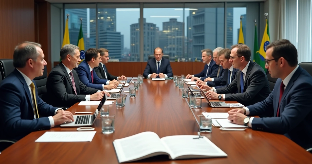 Sala de reunião entre representantes da CVM e do Banco Central 
