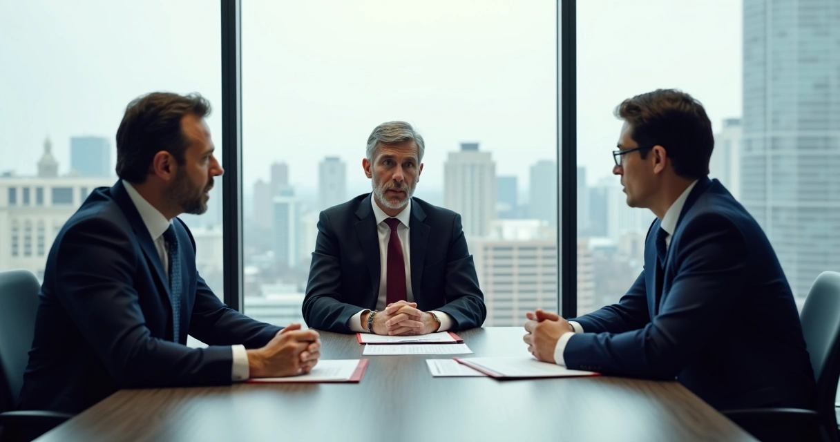 Reunião empresarial sobre demissão por justa causa 