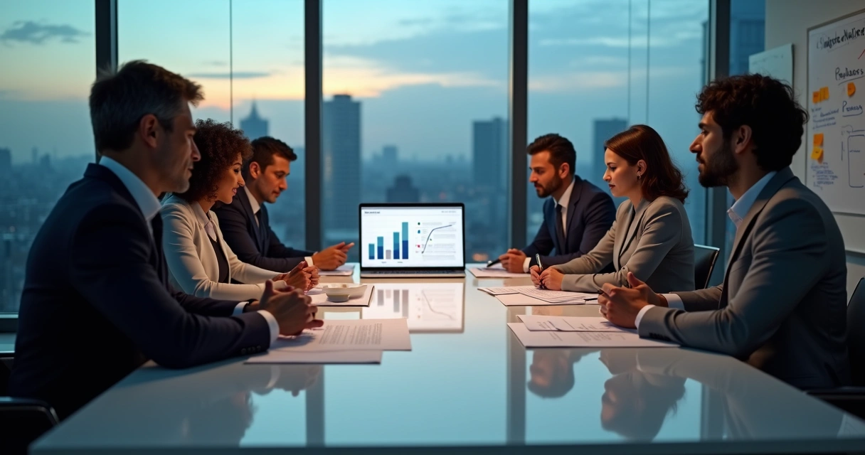 Equipe em reunião discutindo dilema ético no ambiente corporativo 