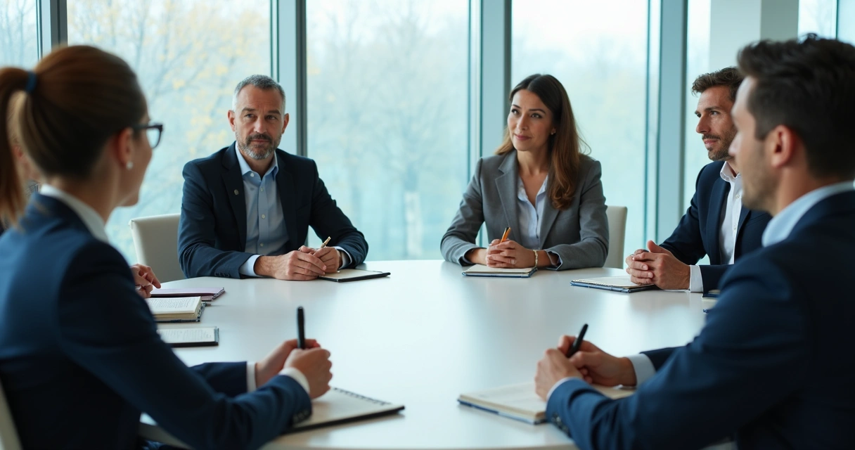 Grupo em reunião com escuta atenta e diferenças culturais