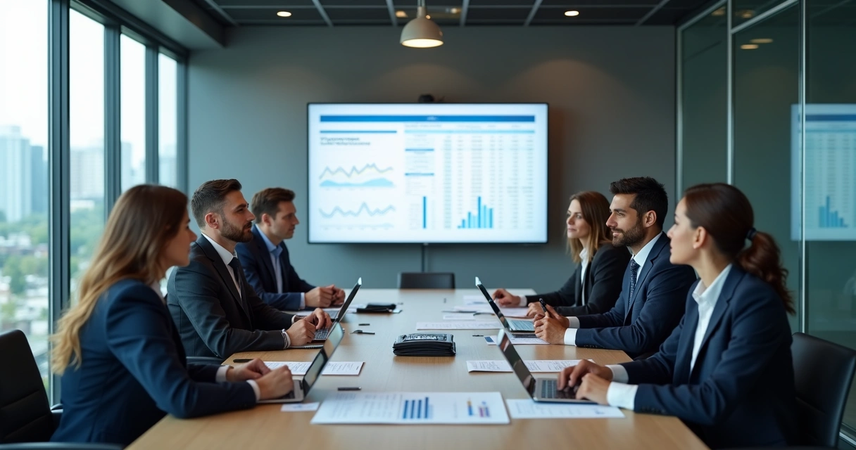 Equipe reunida em sala de reunião discutindo mudanças tributárias 