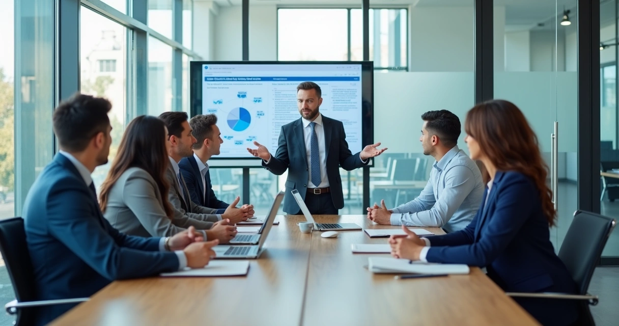 Equipe reunida em conversa sobre ética no trabalho 