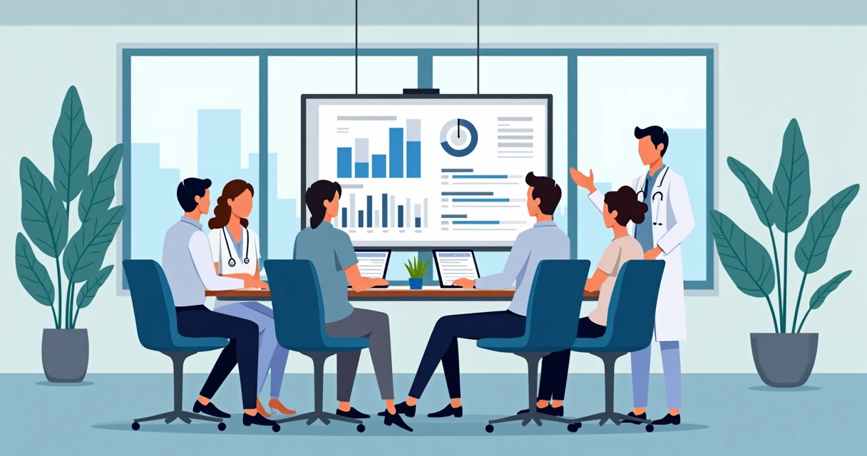 Auditoria clínica em Saúde: Como Aplicar na Prevenção e Controle de Infecções 2 Equipe de saúde em reunião de feedback e discussão de resultados.