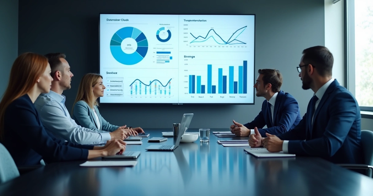 Reunião de equipe revisando custos da nuvem 
