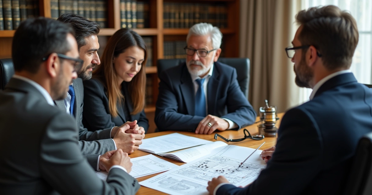 Reunião de família com advogado para criação de holding familiar