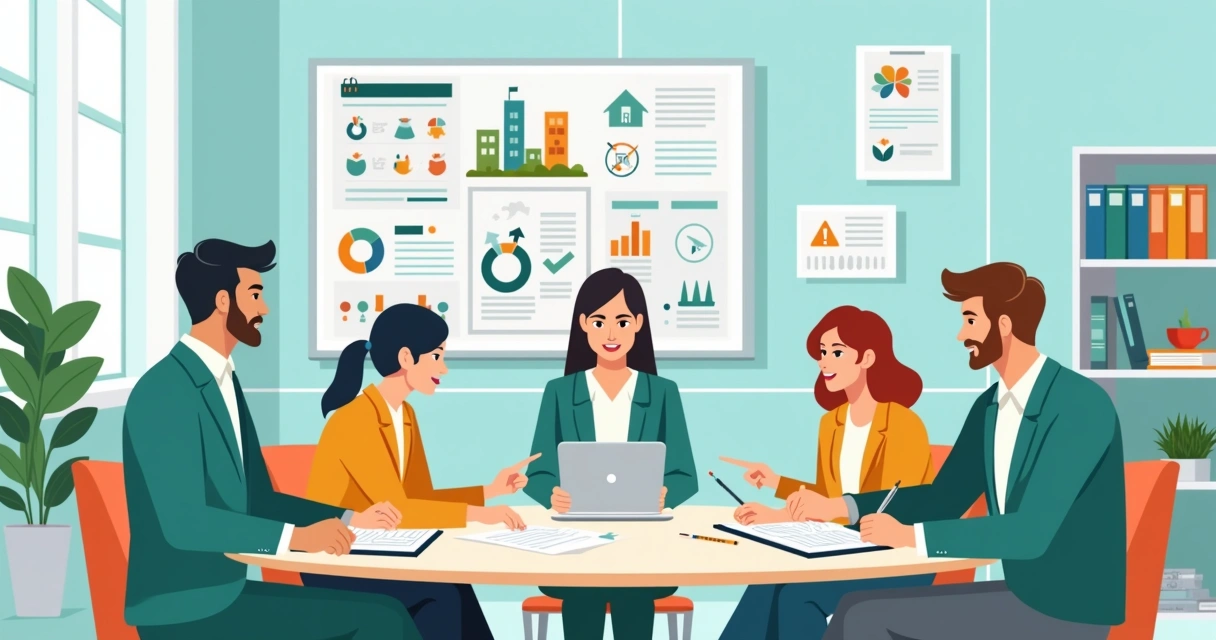 Equipe da secretaria e escola revisando plano de inclusão 