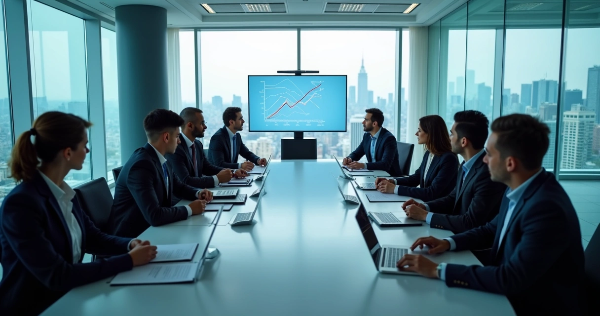 Reunião de integração entre equipes corporativas 