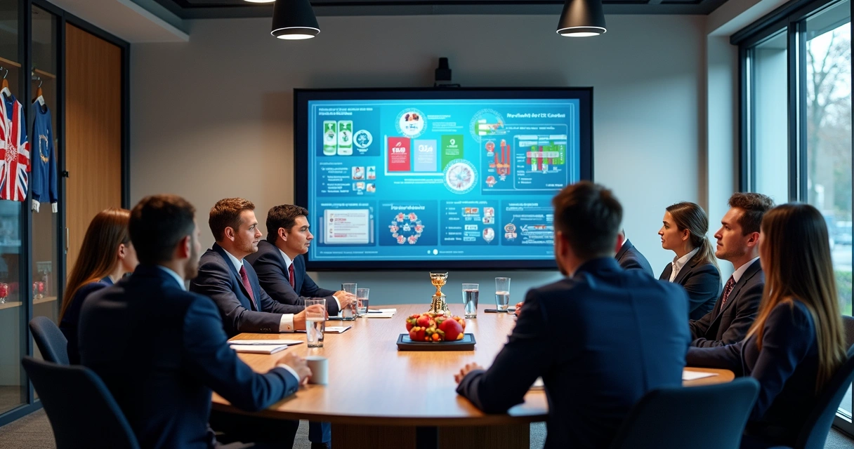 Reunião de captação de patrocinadores para escola de futebol 