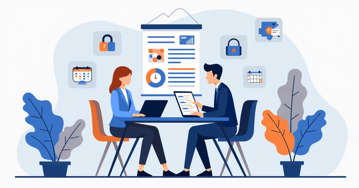 Reunião com proposta de manutenção mensal de site