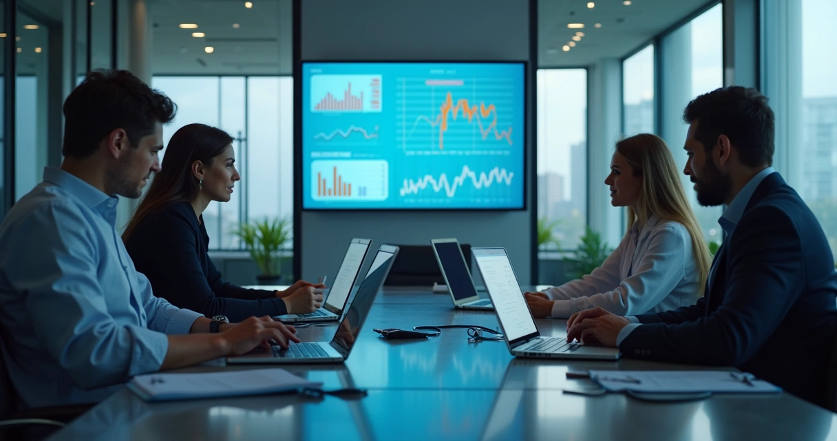 Qualificação de leads em Saúde e o impacto no SLA com vendas 5 Reunião entre times de pré-venda e vendas discutindo SLA