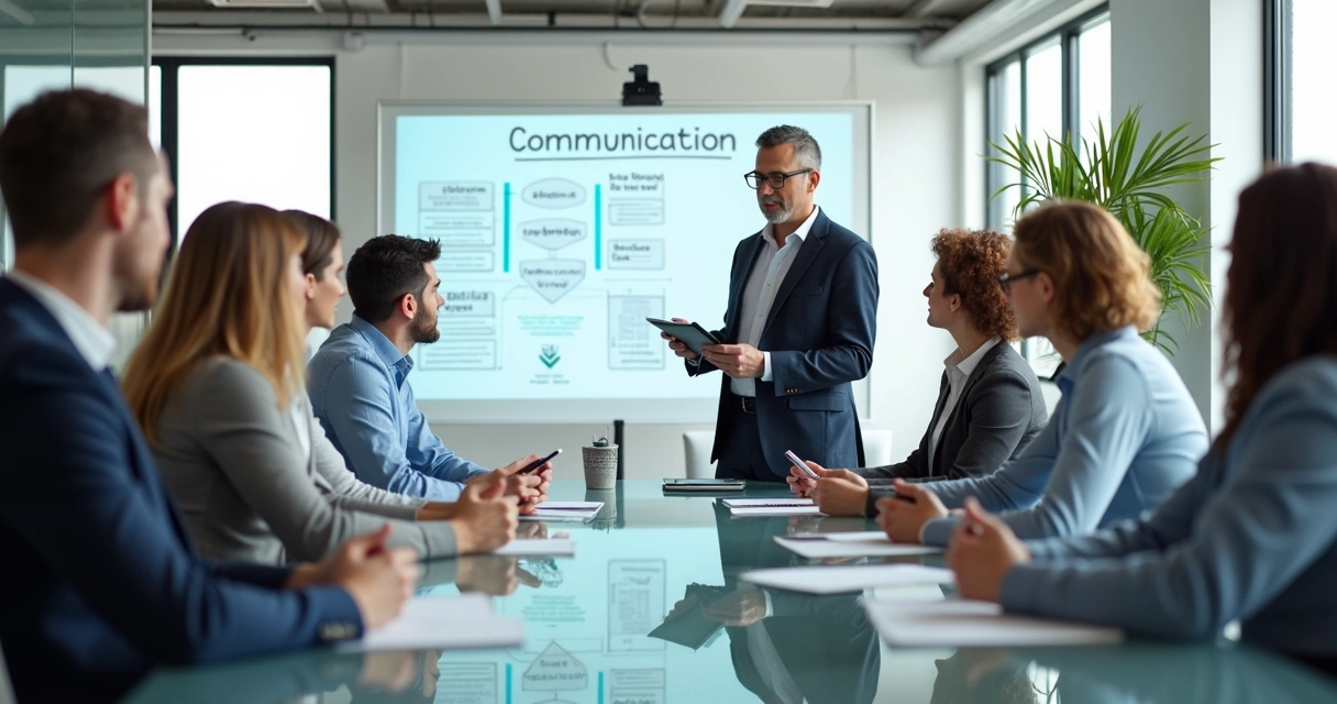 Ejemplo de equipo de trabajo en reunión