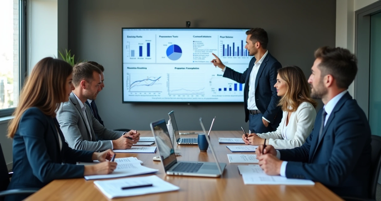 Equipo revisando indicadores éticos en una reunión