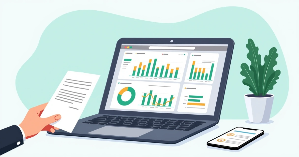 Digital contract revenue forecast dashboard 