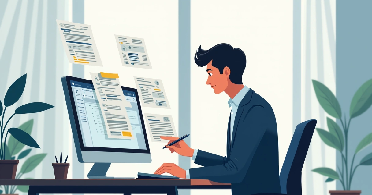 Gestor revisando lições antigas no MS Project 