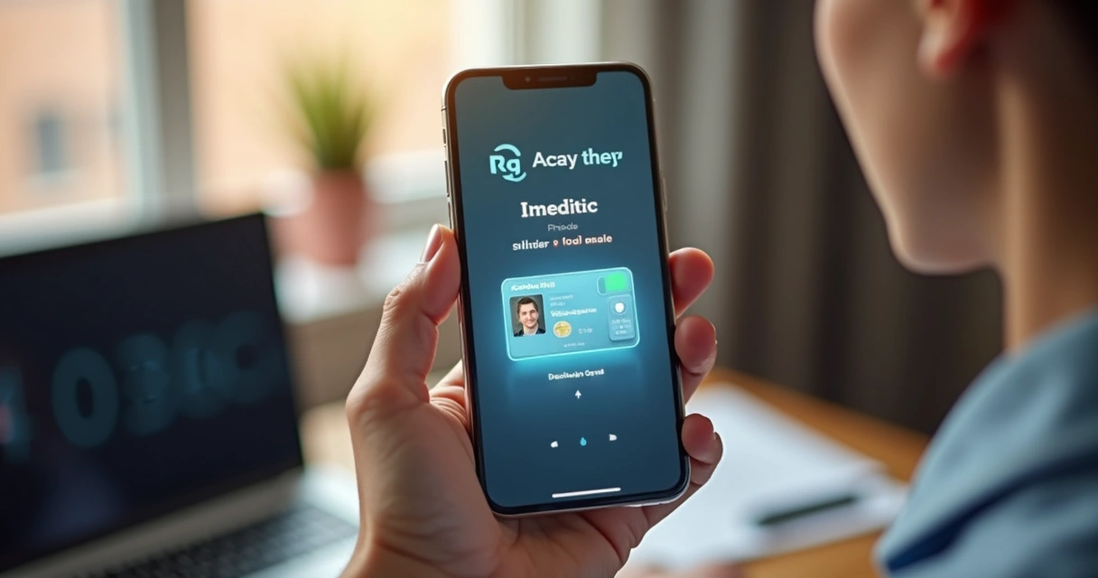 Documento RG digital exibido na tela de um smartphone moderno com interface clara 