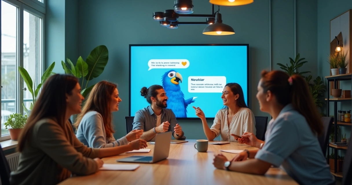 Time de RH comemorando automação do atendimento com chatbot 