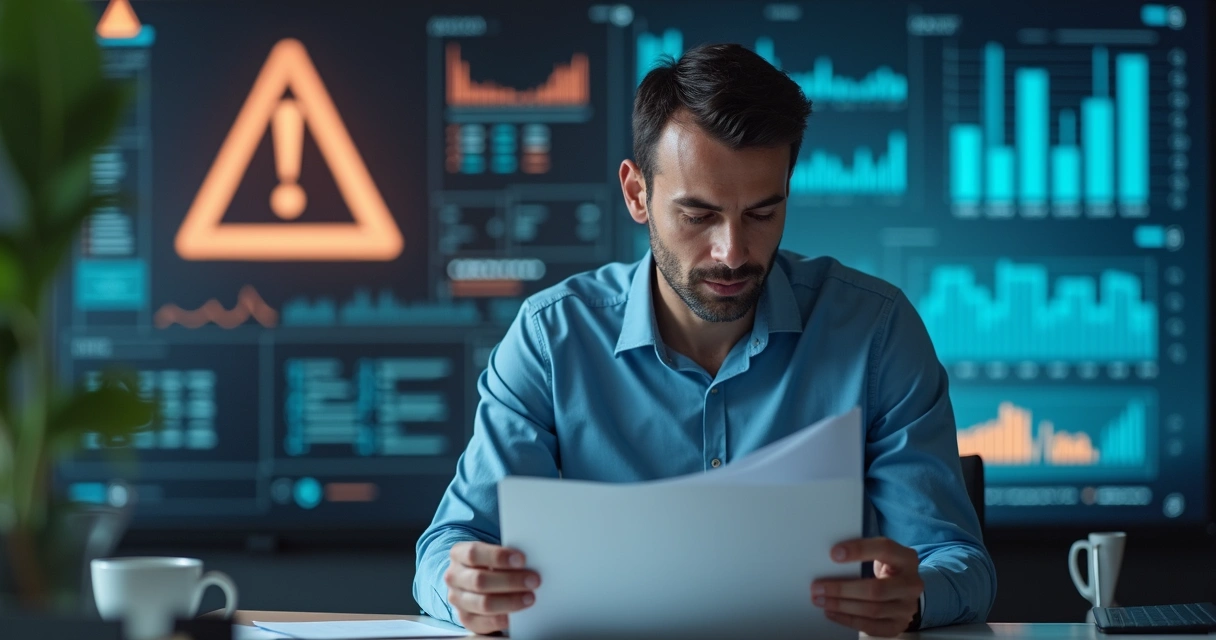 Homem analisando uma armadilha na negociação de provedores 