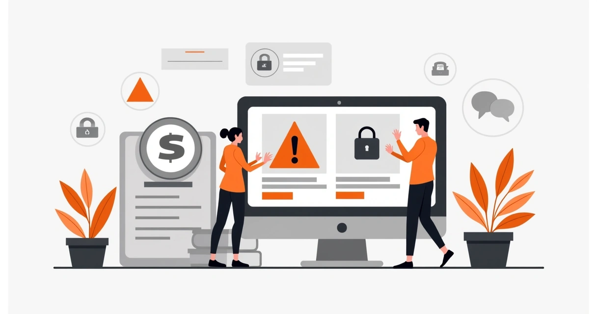 Alerta de aviso sobre direitos autorais em anúncio Shopee 