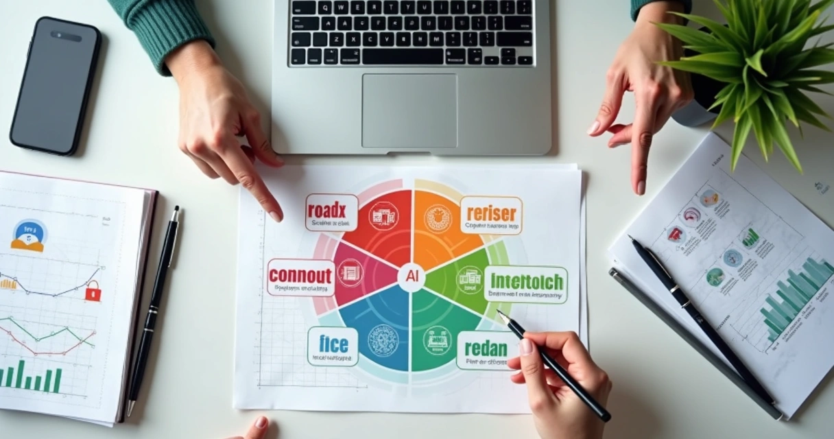 Diagrama de riscos em projeto de inteligência artificial em empresa