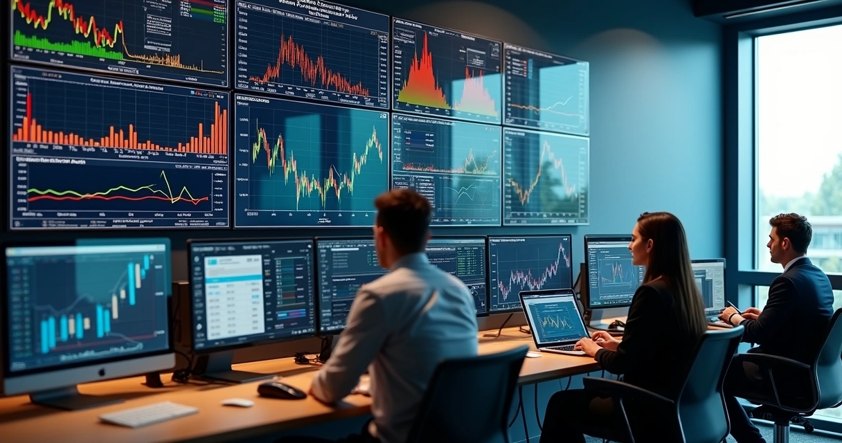 Risk dashboard with price curves, volatility, and crush spread analytics 
