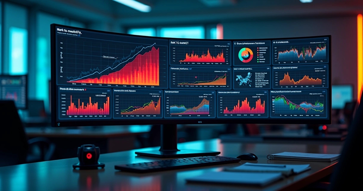 Digital risk dashboard showing failing hedge positions and rising exposure 