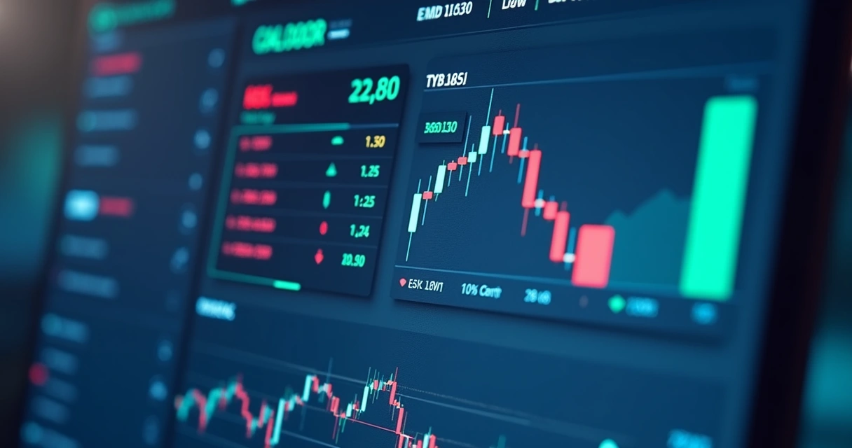 Risk management tools on a trading platform screen