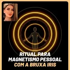 Mulher com brincos grandes em vídeo chamada e aura luminosa circular ao fundo